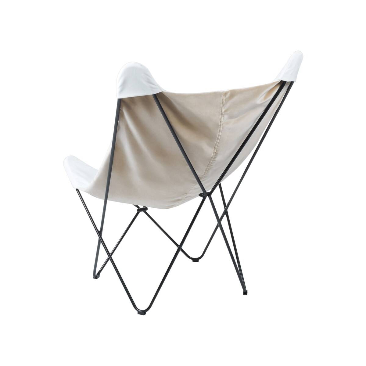 Fotel welurowy biały NYBRO