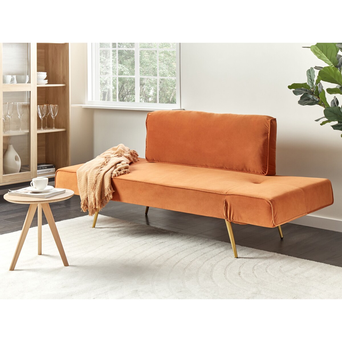 Sofa rozkładana Pomarańczowy SAARELA