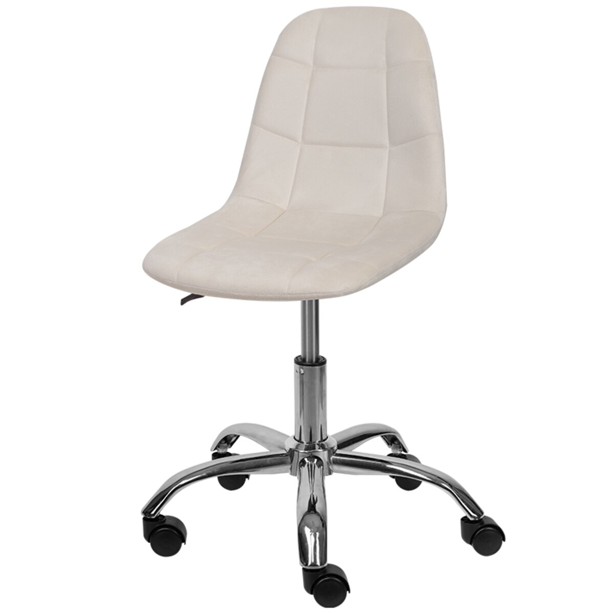 KRZESŁO BIUROWE FOTEL OBROTOWY REGULOWANY WELUROWY PIKOWANY DO BIURKA