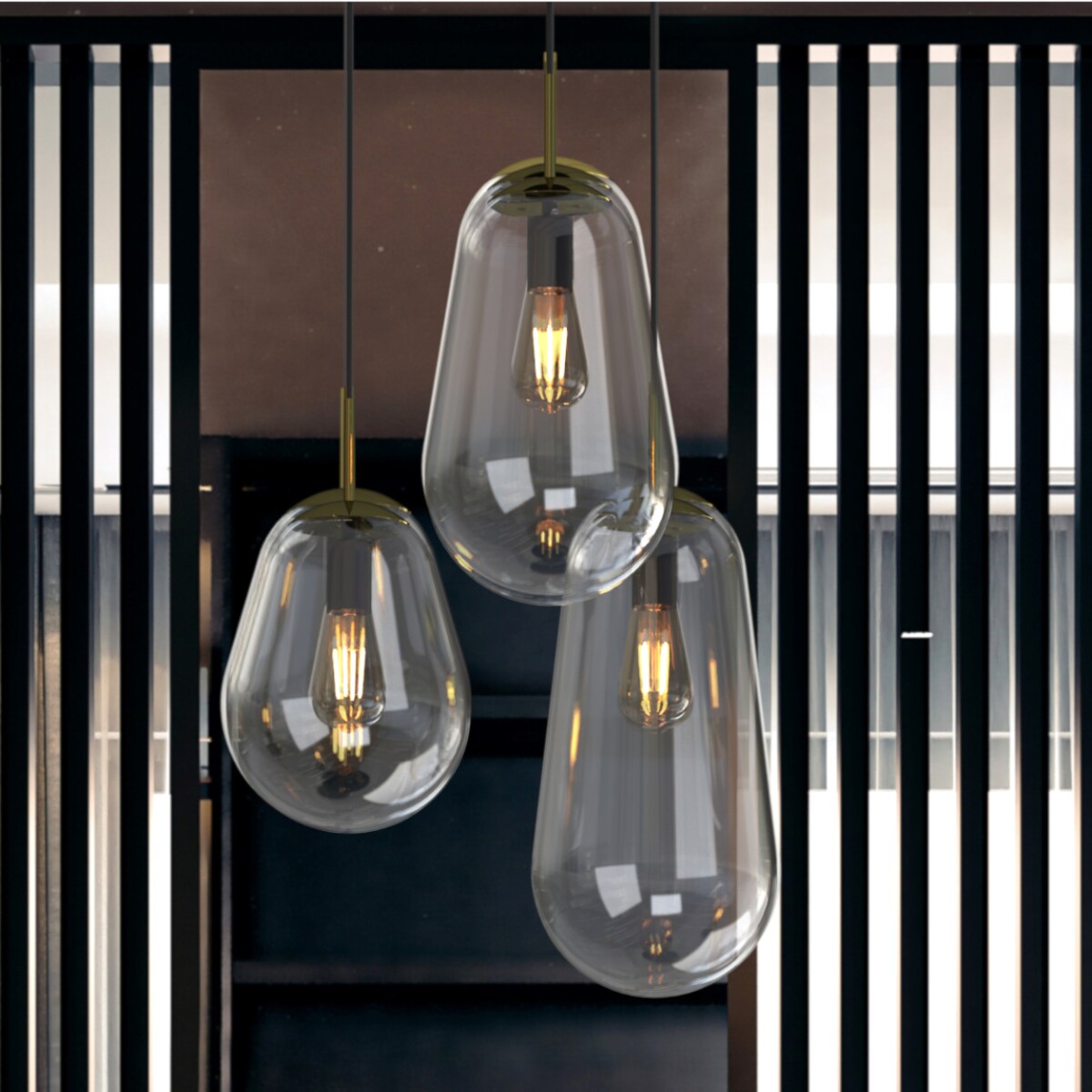 Lampa sufitowa 7794 PEAR Transparentny Nowodvorski