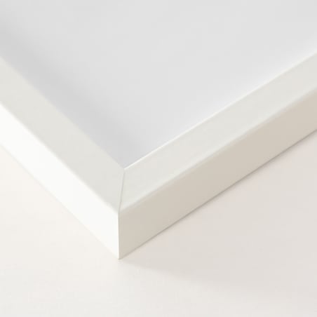 Ramka na zdjęcia 13x18 cm biała rama MDF z plexi do postawienia powieszenia klasyczna ramka