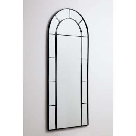 Lustro ścienne z metalu, efekt okna, 80x180 cm, Diana