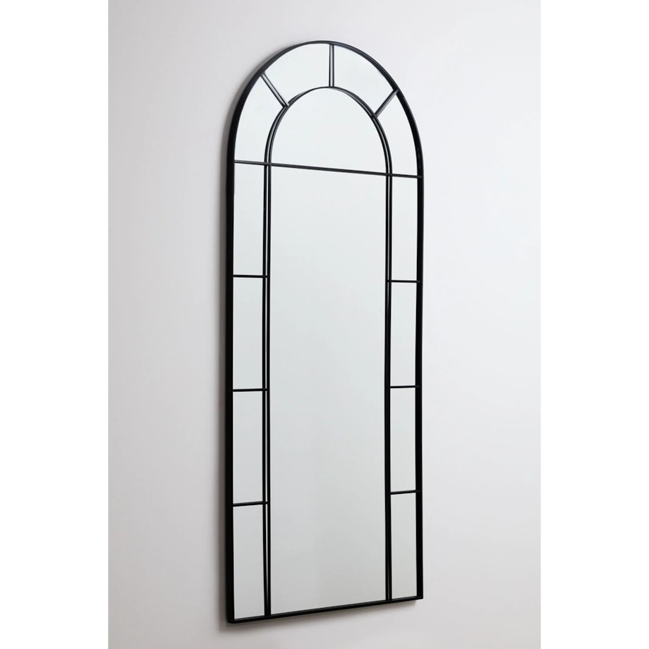 Lustro ścienne z metalu, efekt okna, 80x180 cm, Diana