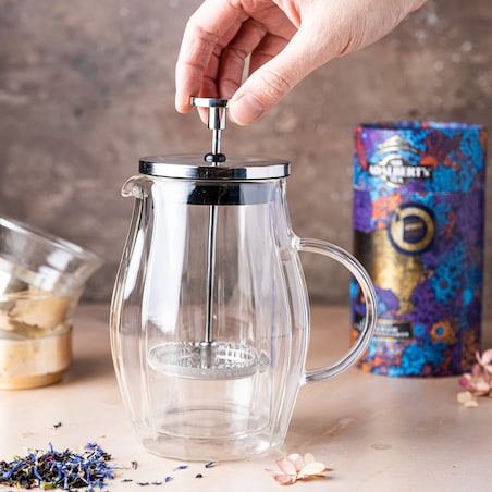 Zaparzacz do kawy herbaty 0.35L French Press srebrny KLAUSBERG