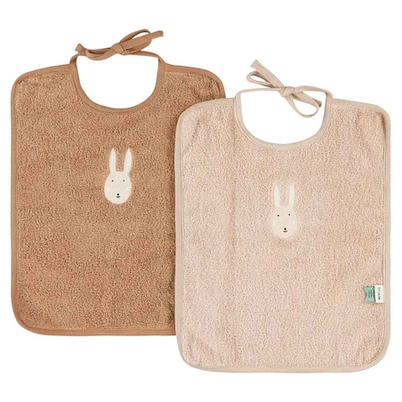 Śliniaki XL 2-pack - Aura Królik Trixie Baby