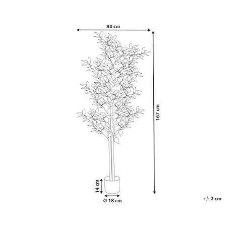 Sztuczna roślina FICUS 167 cm Zielony