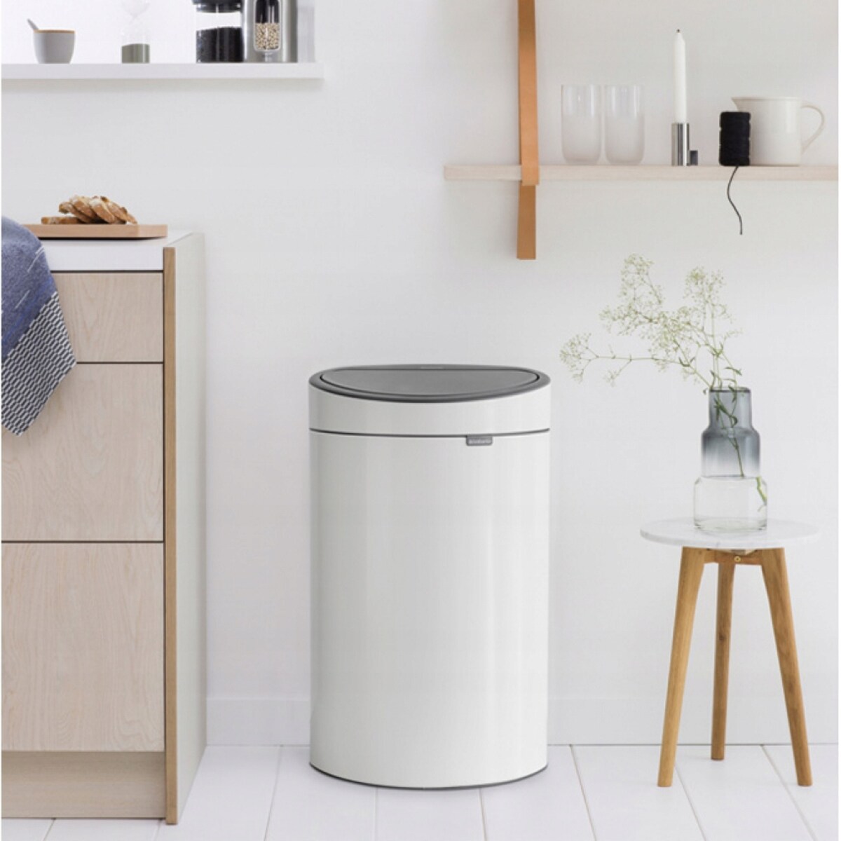 Kosz TouchBin 40L biały 114984