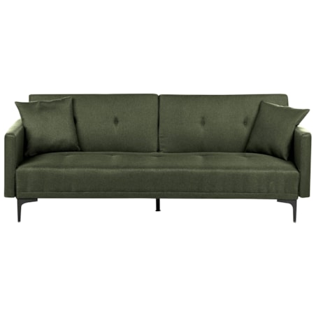 Sofa rozkładana LUCAN Ciemnozielony dla 3 osób