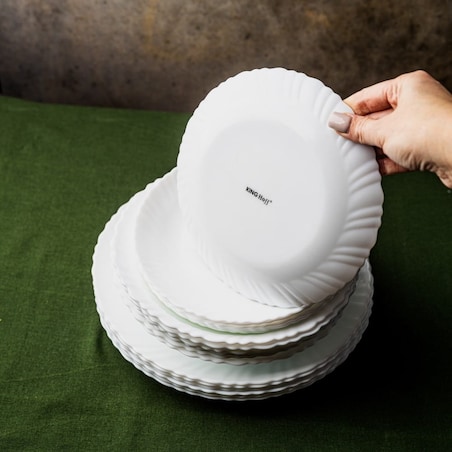 Zastawa stołowa Serwis Komplet talerzy 18 elementów na 6 osób KINGHOFF