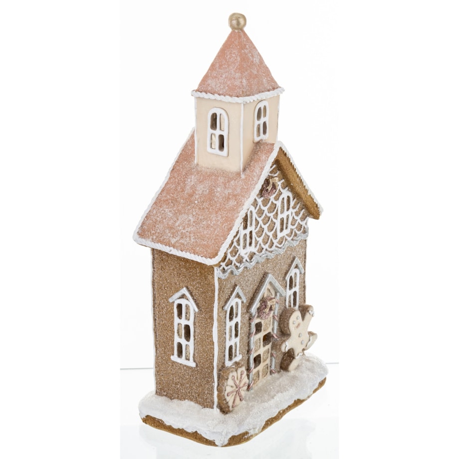 Dekoracja domek z piernika LED 33x17 cm JONG