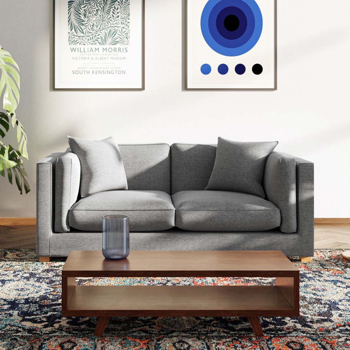 Pomo sofa 2 osobowa Szara