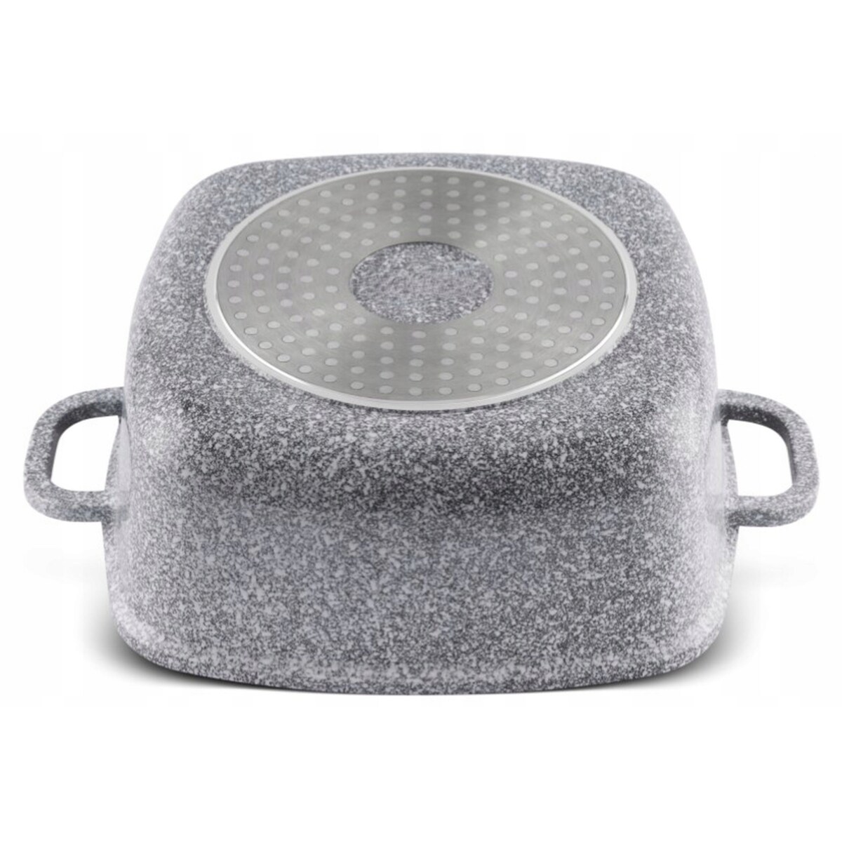 Kwadratowy Garnek Granitowy 5.5 L Z Pokrywką 26 Cm System Aroma Na Indukcję Gaz