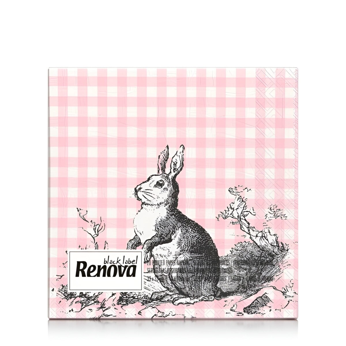 Serwetki Papierowe Ozdobne Renova Bunny & Fox 33x33 cm 3-warstwy 20 sztuk