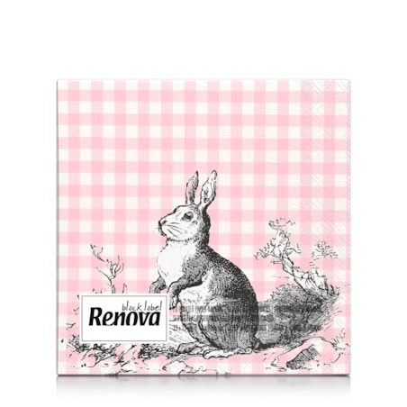 Serwetki Papierowe Ozdobne Renova Bunny & Fox 33x33 cm 3-warstwy 20 sztuk