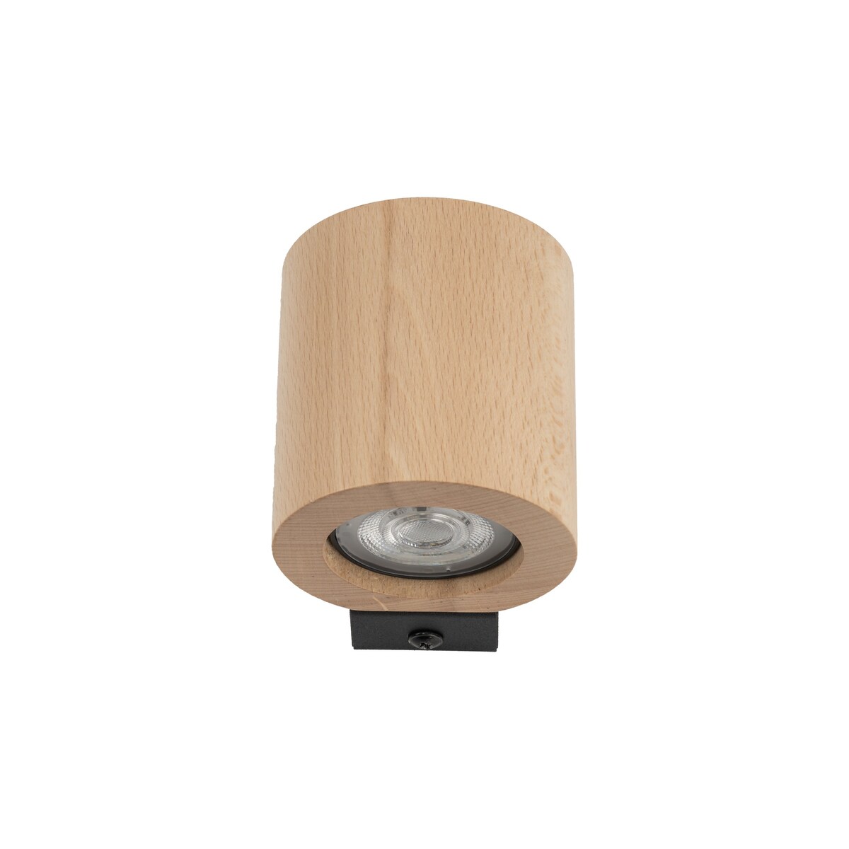 Kinkiet ścienny TK Lighting EVE WOOD Buk czarny GU10 nowoczesny lampa ścienna do salonu sypialni korytarza IP20