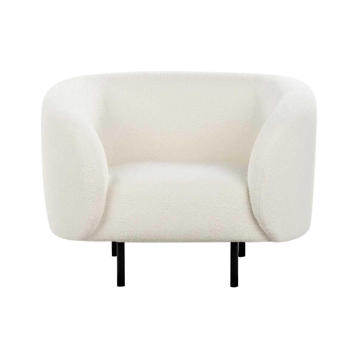 Fotel LOEN Boucle Biały