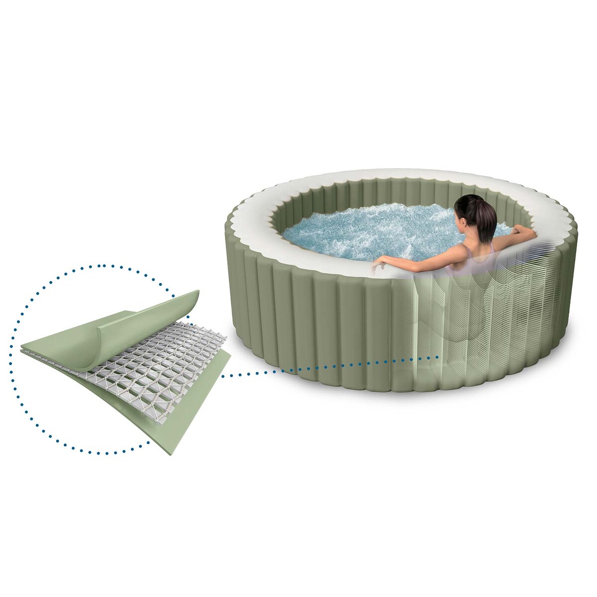 Dmuchane SPA Intex 28428NP PureSpa wanna basen Hydromasaż 6os. model 2026