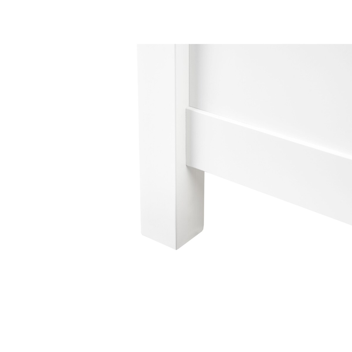 Łóżko Drewno CHAMPAGNAT 140 x 200 cm Biały