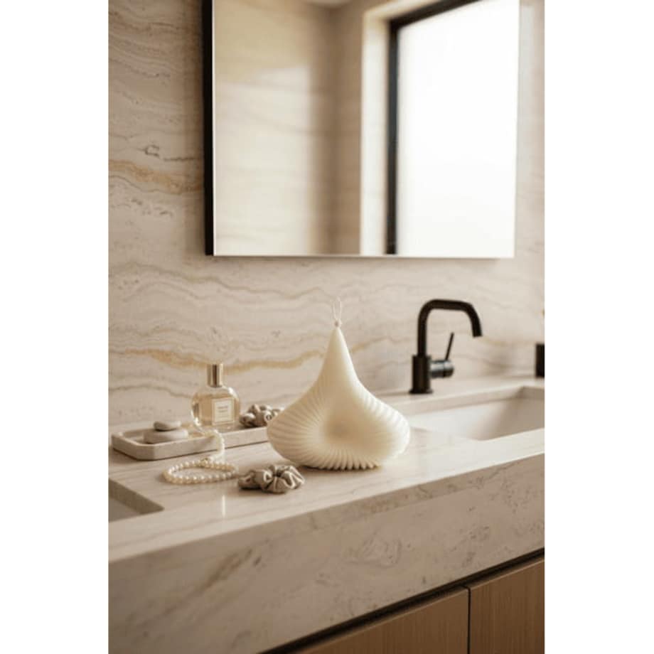 Świeca sojowa Aqua – elegancka dekoracja z naturalnego wosku, idealna na prezent dla kobiety