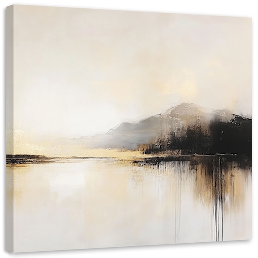 Obraz do salonu nowoczesny Abstrakcja w beżu 60x60