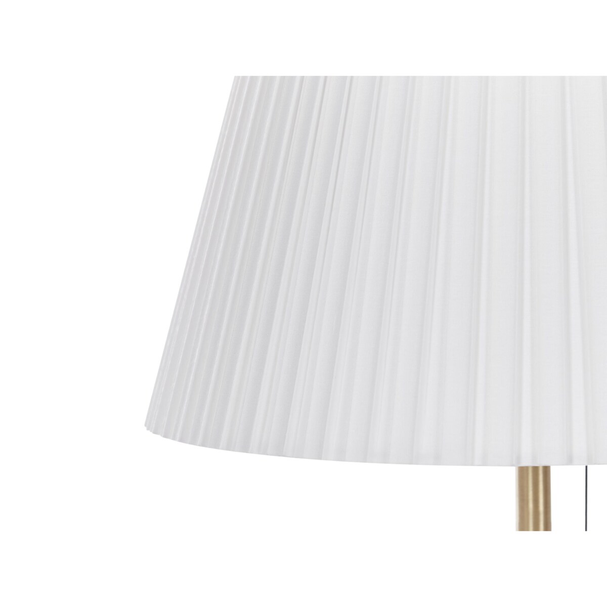 Lampa podłogowa metalowa mosiężno-biała TORYSA