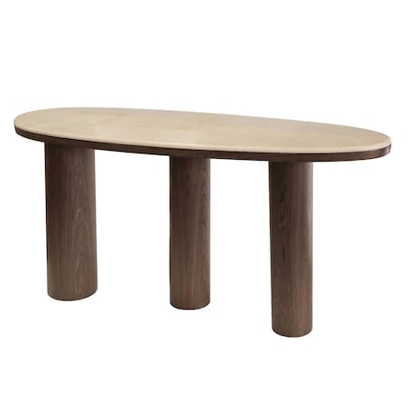 Konsola z marmuru na 3 nogach 80x150x41 cm TOLLA