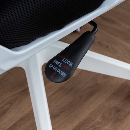 Krzesło biurowe fotel obrotowy regulowany ergonomiczny biały