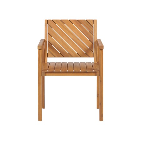 Zestaw 6 krzeseł ogrodowych drewno akacjowe BARATTI