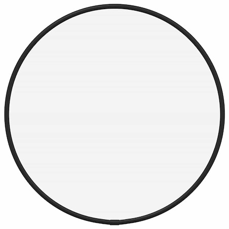 vidaXL Lustro ścienne, czarne, Ø 30 cm, okrągłe