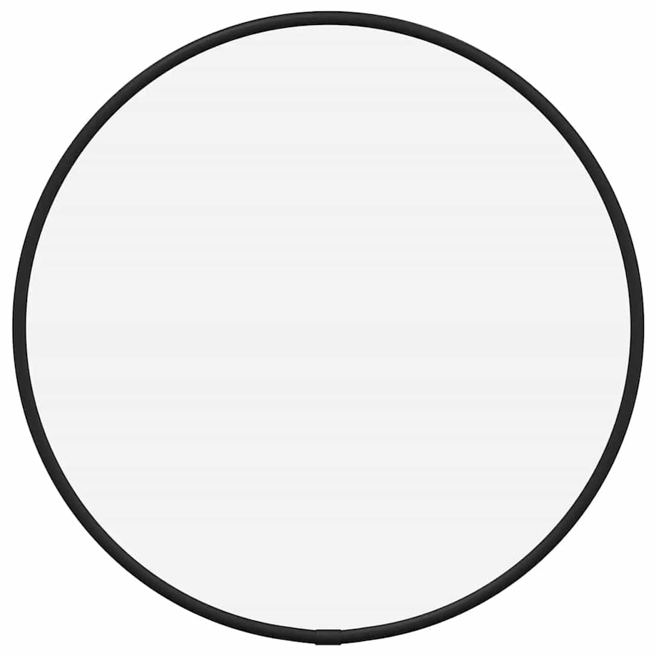 vidaXL Lustro ścienne, czarne, Ø 30 cm, okrągłe