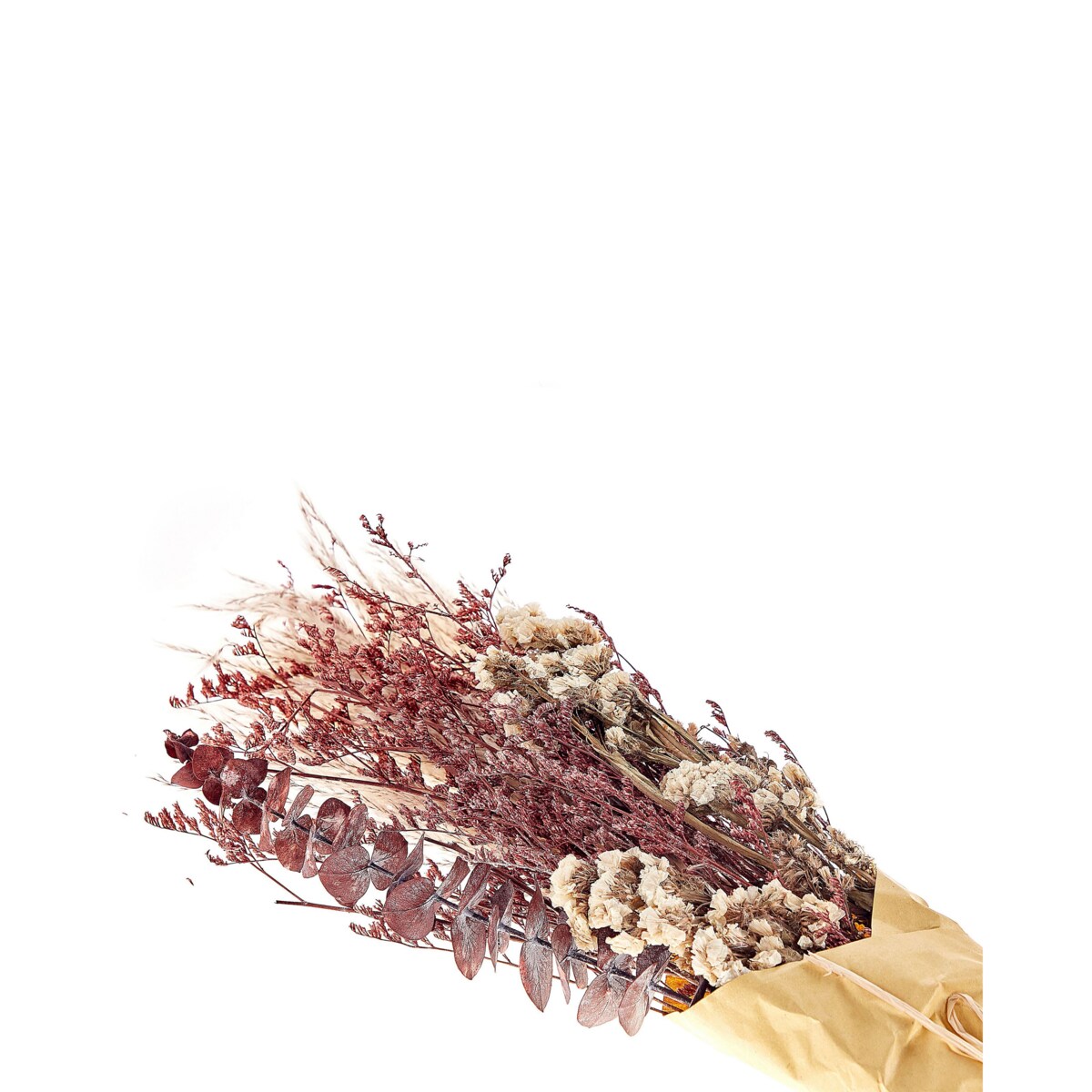 Bukiet suszonych kwiatów 55 cm różowy ARABA