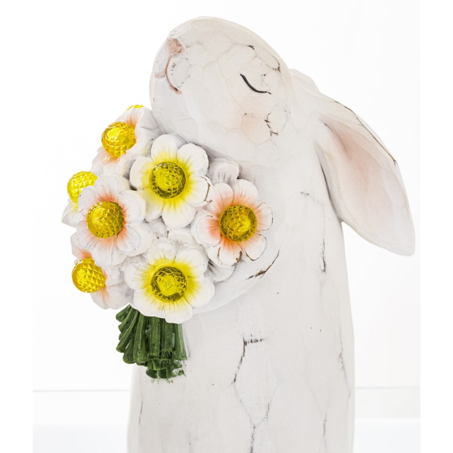 Dekoracja - LED króliczka z bukietem 26x9,5x14 cm piękny zapach