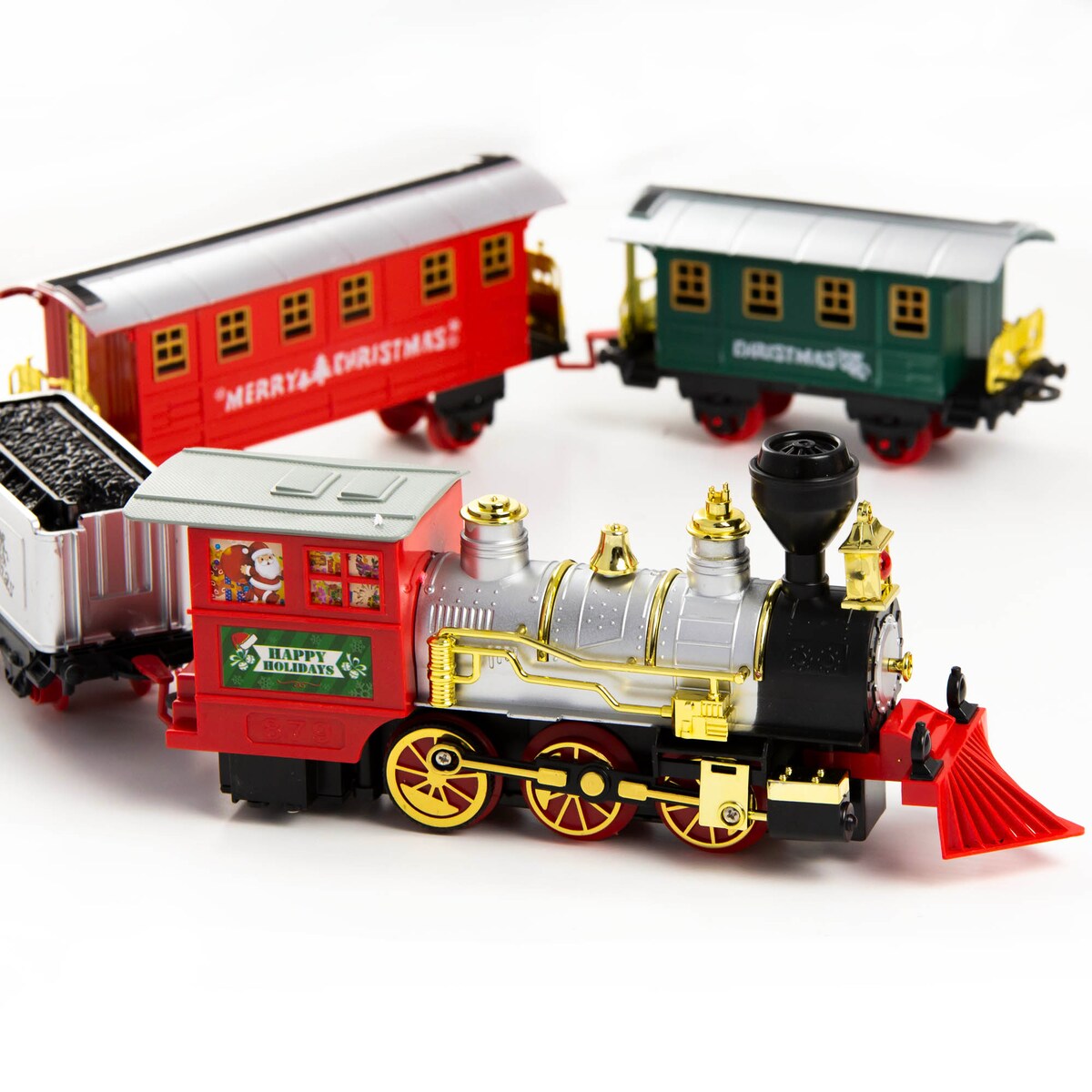 Kolejka Świąteczna Elektryczna Pociąg Dla Dzieci Na Baterie Na Prezent