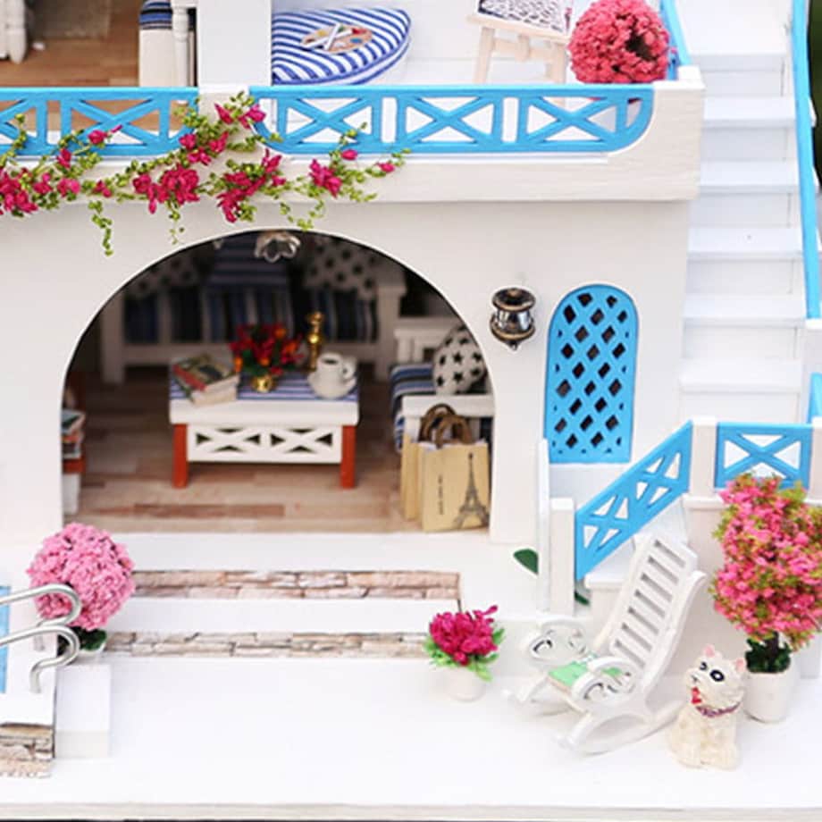 Miniaturowy domek - Pocztówka z Krety