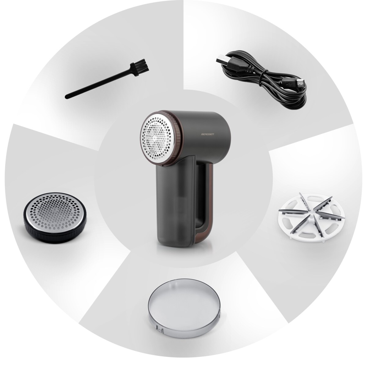 Golarka do ubrań z wyświetlaczem elektryczna Berdsen