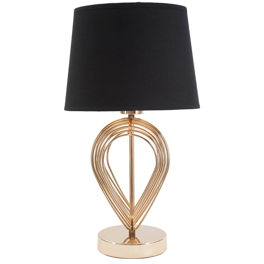 Lampa stołowa ze złotym zdobieniem MAXT