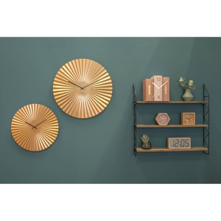 Zegar LIBRI różowy 20x20 cm