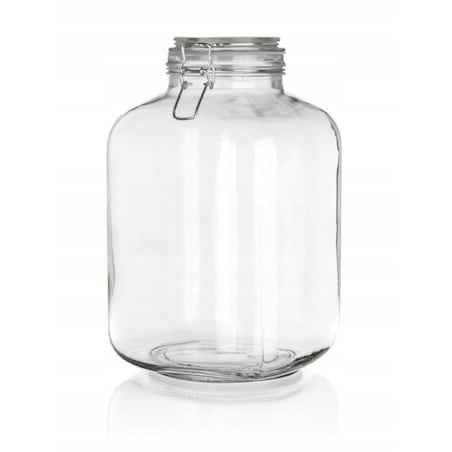 SŁOIK DUŻY szklany 5 L pojemnik hermetyczny klips weki żywność ogórki