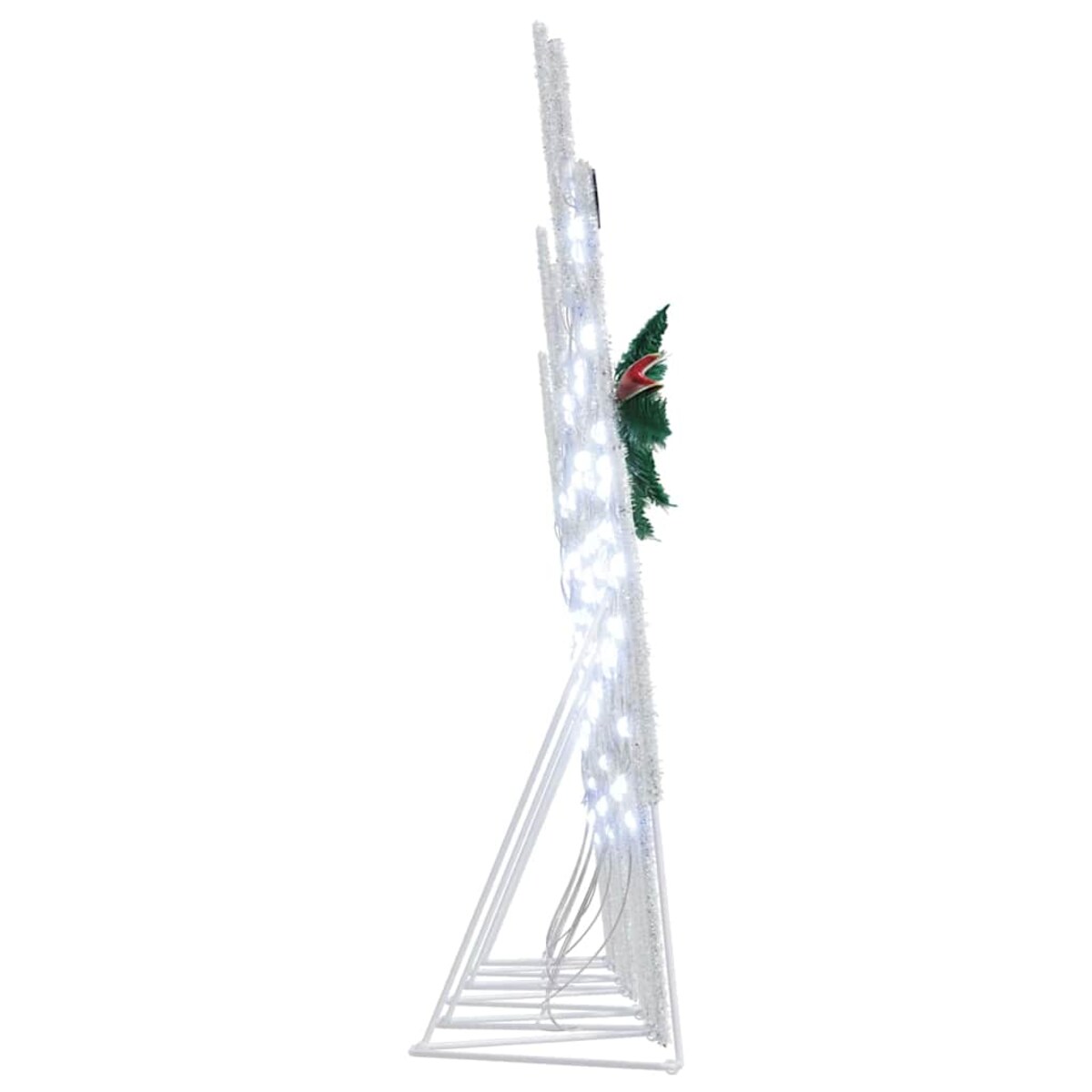 vidaXL LED Renifery 6 pcs Srebrny tkanina