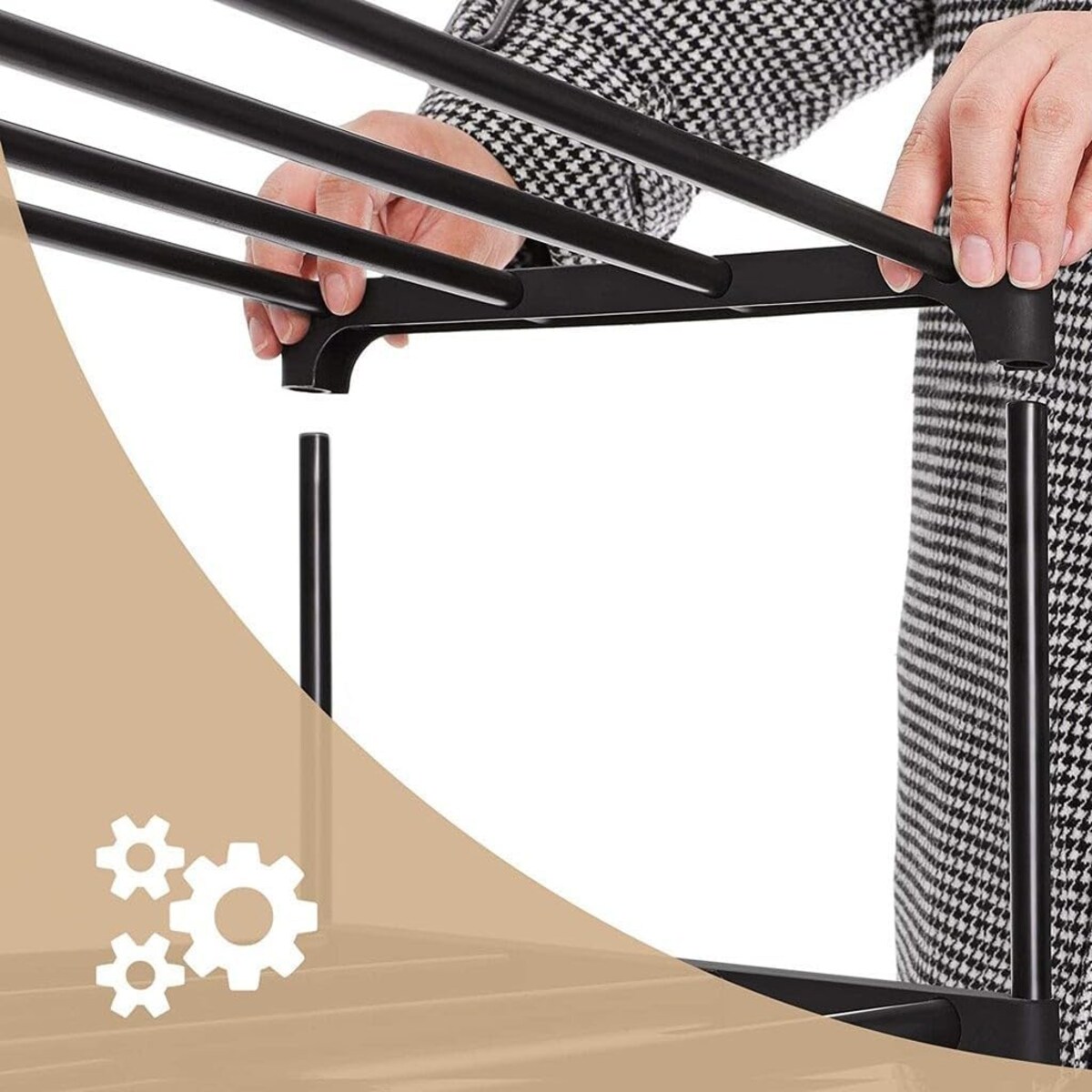 Szafka Na Buty 45X30X174 Cm Czarny