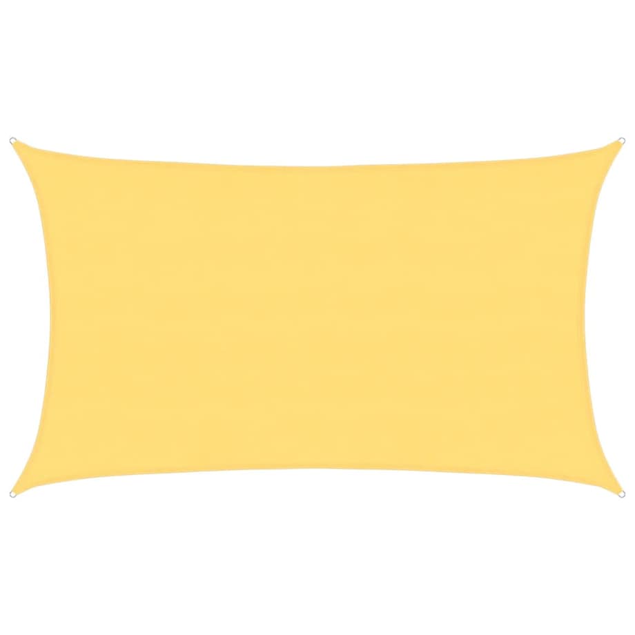 vidaXL Żagiel przeciwsłoneczny, 160 g/m², beżowy, 5x8 m, HDPE