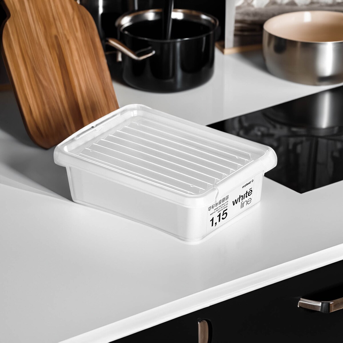 Pojemnik Plastikowy Pudełko Z Pokrywą Do Przechowywania Box Mały 1,15L