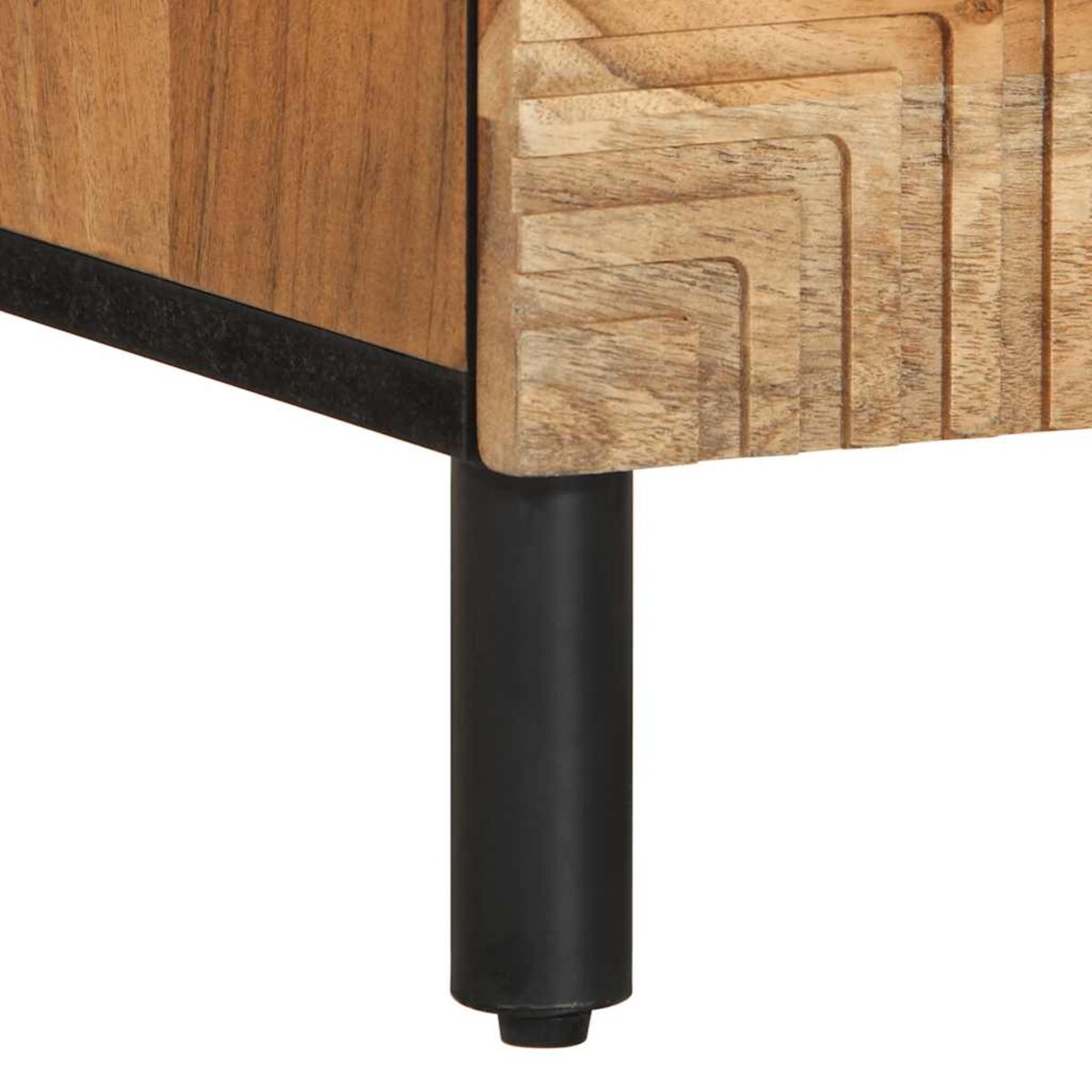 vidaXL Szafka nocna, 40x33x46 cm, lite drewno akacjowe