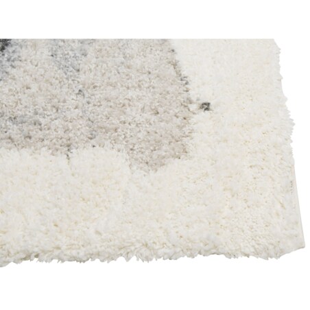 Dywan Shaggy 200 x 300 cm biało-szary MASIS