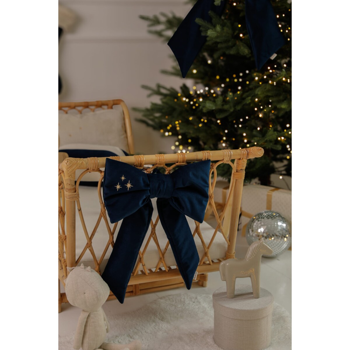 Kokarda Świąteczna Delux Royal Blue - M