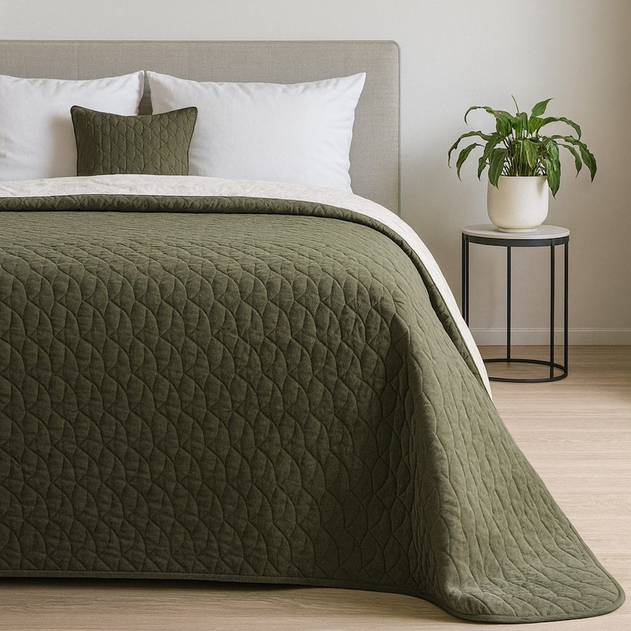 Poszewka na poduszkę 40x40 Verde mink zielona