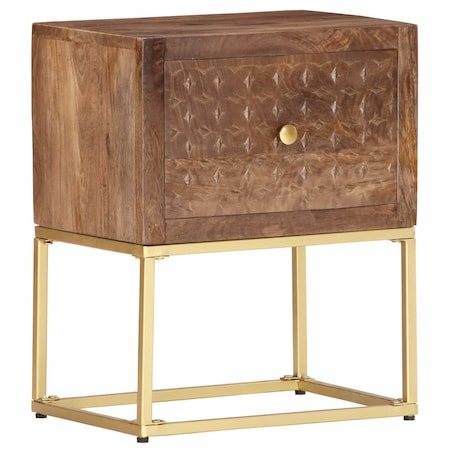 vidaXL Szafka nocna, 40x30x50 cm, lite drewno mango