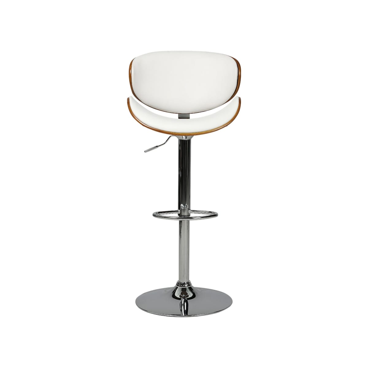 Hoker barowy regulowany ekoskóra biały ROTTERDAM