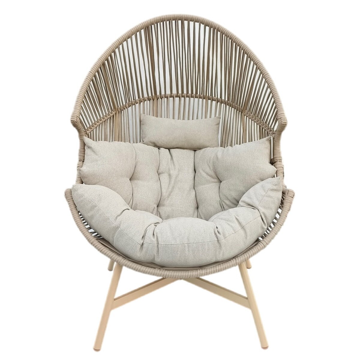 FOTEL OGRODOWY HOLAND KOKON BEŻOWY