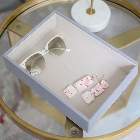 Szkatułka na biżuterię Stackers open classic jasnobeżowa lniana